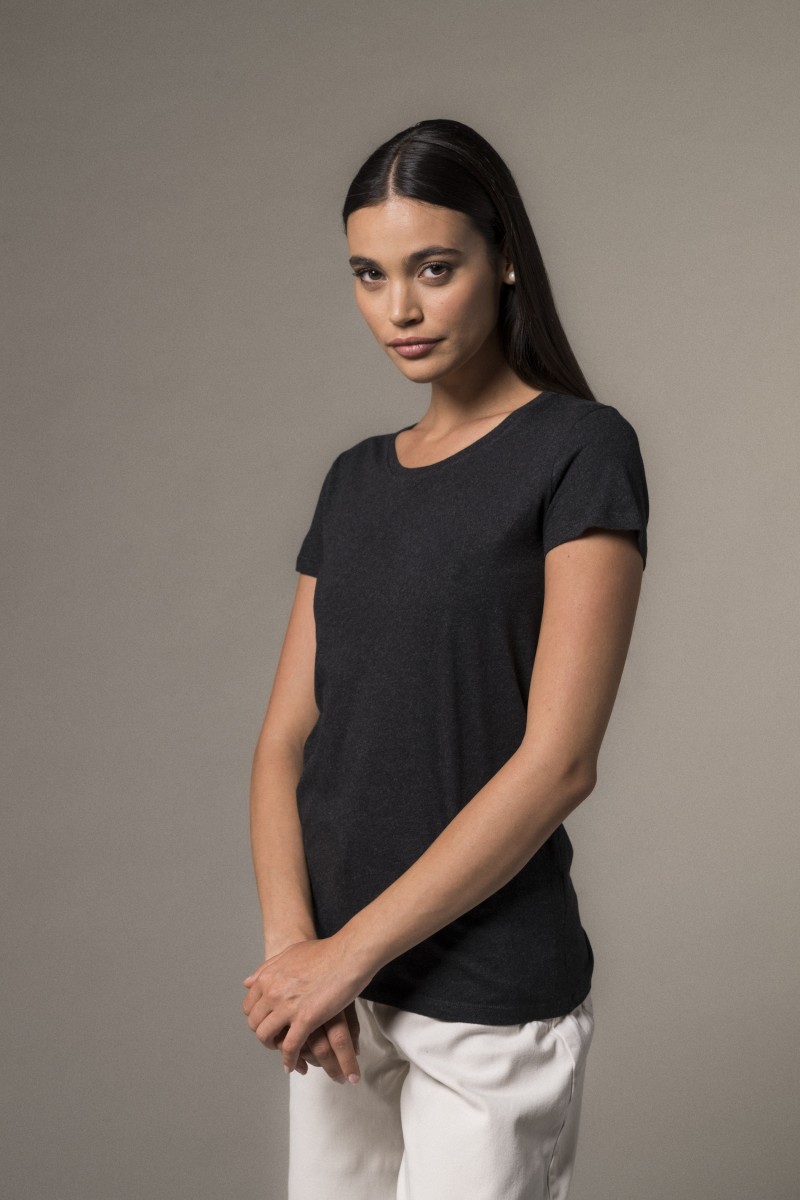 Majestic Filatures | T-shirt basica bianca in Cotone Deluxe