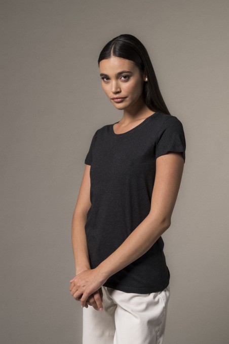 Majestic Filatures | T-shirt basica bianca in Cotone Deluxe