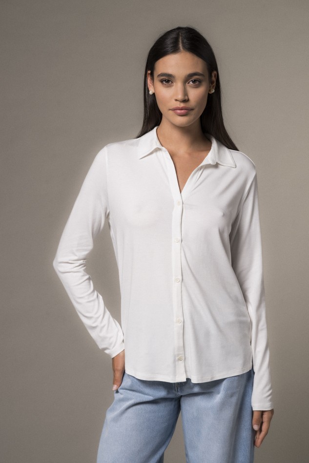 Majestic Filatures | Camicia a maniche lunghe in viscosa 2