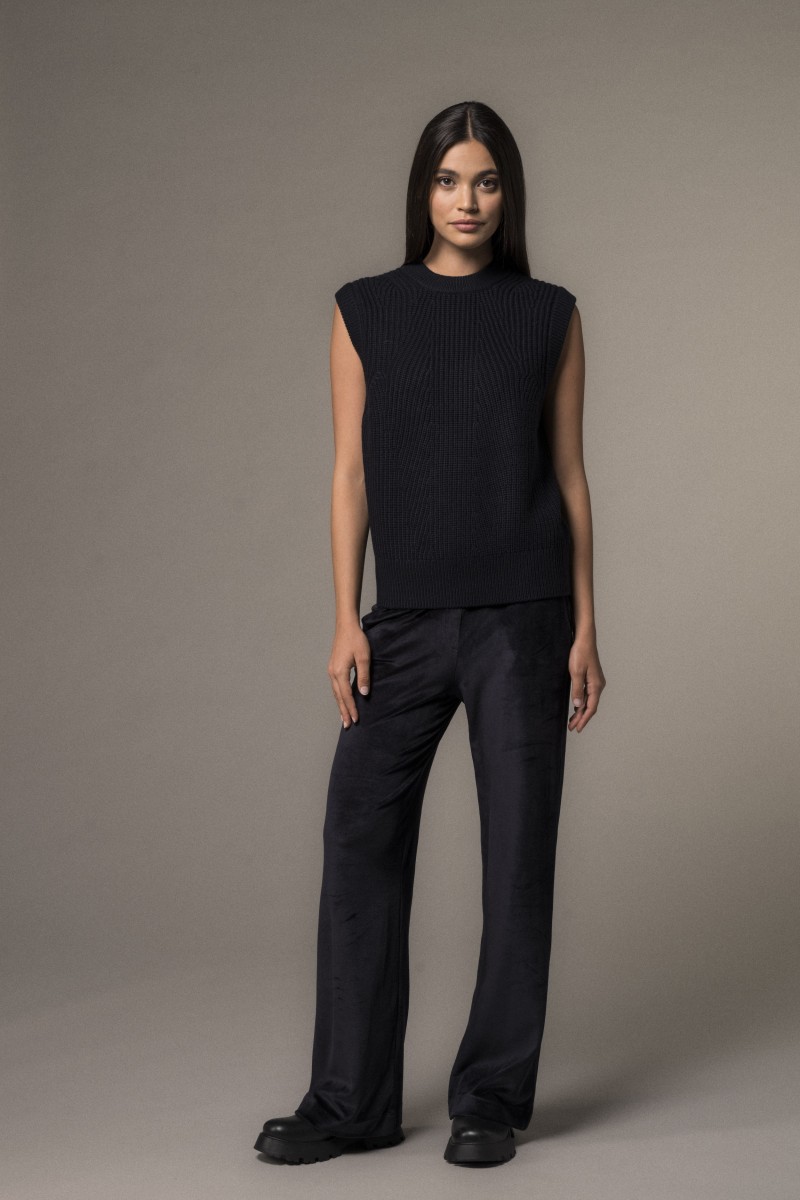 Majestic Filatures | Pantalone in velluto liscio