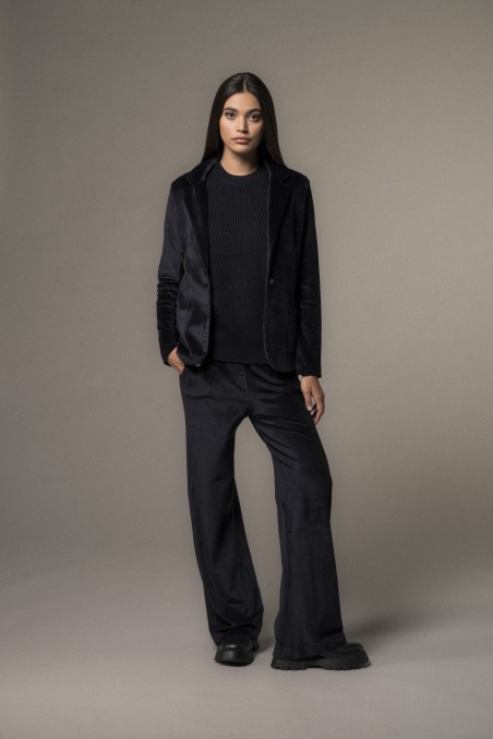 Majestic Filatures | Pantalone in velluto liscio