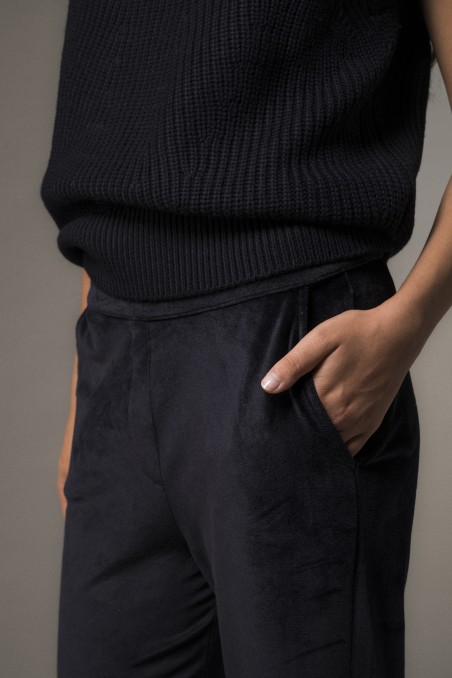 Majestic Filatures | Pantalone in velluto liscio