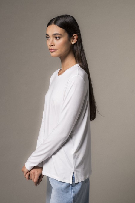 Majestic Filatures | T-shirt girocollo regular in viscosa