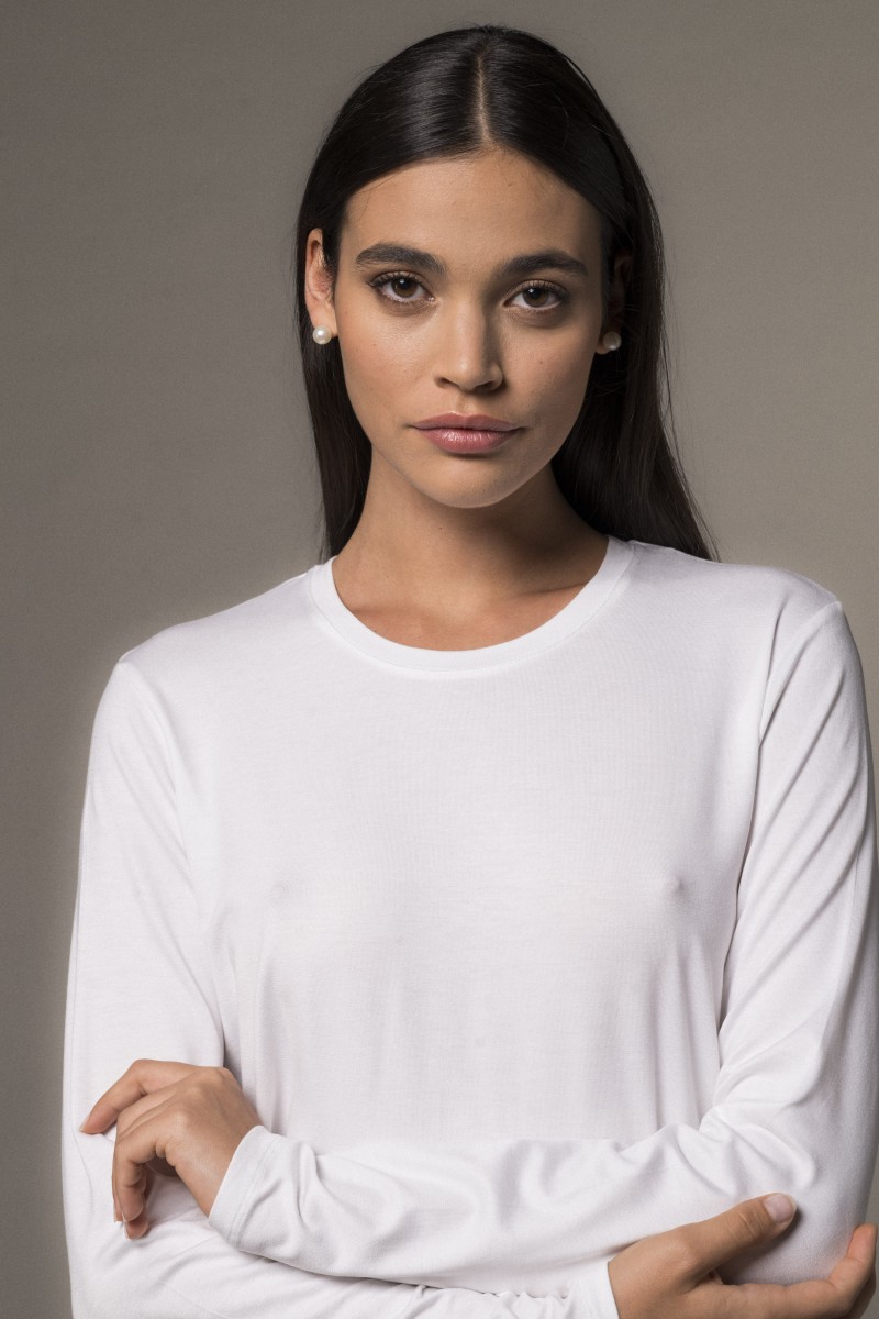 Majestic Filatures | T-shirt girocollo regular in viscosa Majestic Filatures | T-shirt girocollo regular in viscosa