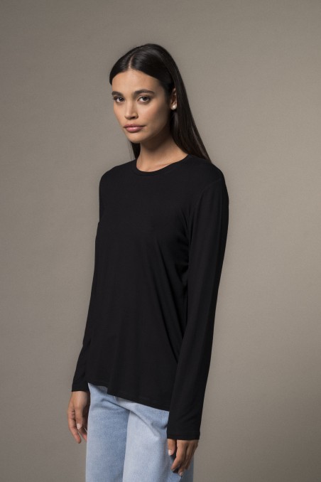 Majestic Filatures | T-shirt girocollo regular in viscosa