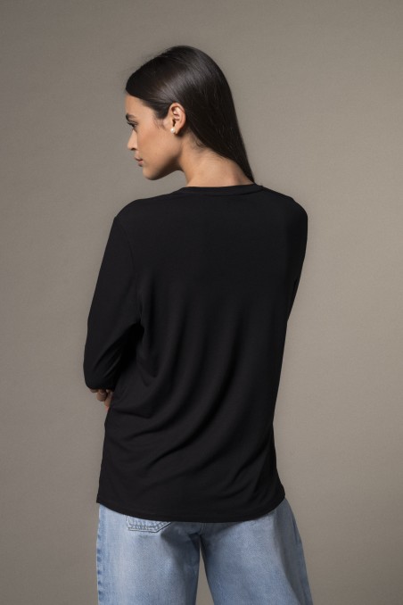 Majestic Filatures | T-shirt girocollo regular in viscosa