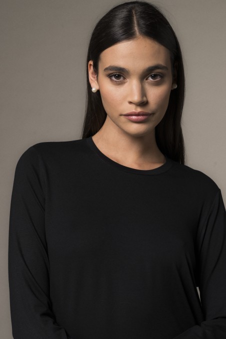 Majestic Filatures | T-shirt girocollo regular in viscosa