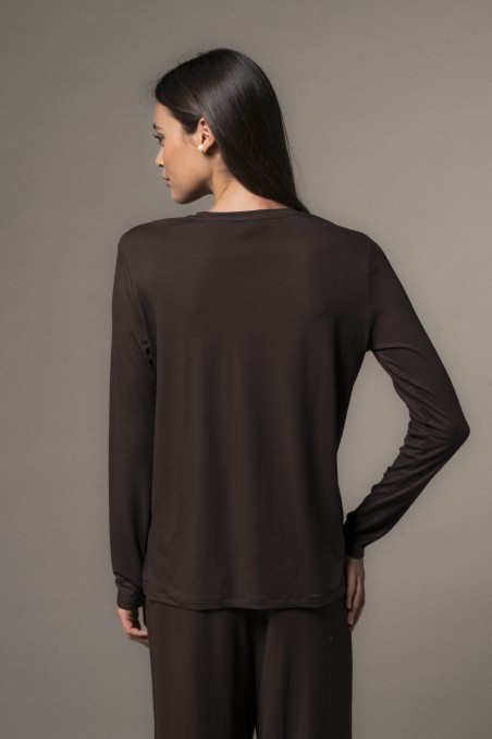 Majestic Filatures | T-shirt girocollo regular in viscosa