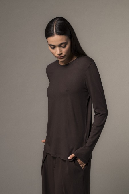 Majestic Filatures | T-shirt girocollo regular in viscosa