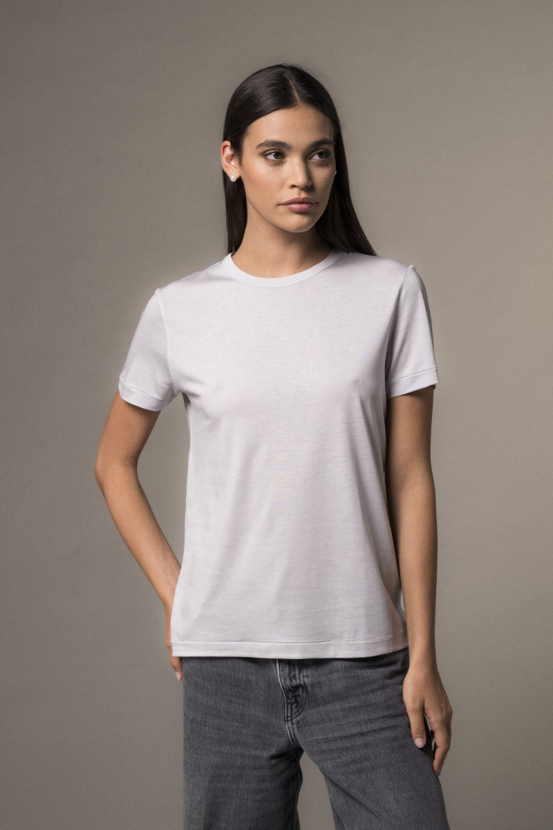 Majestic Filatures | T-Shirt girocollo manica corta in Lyocell