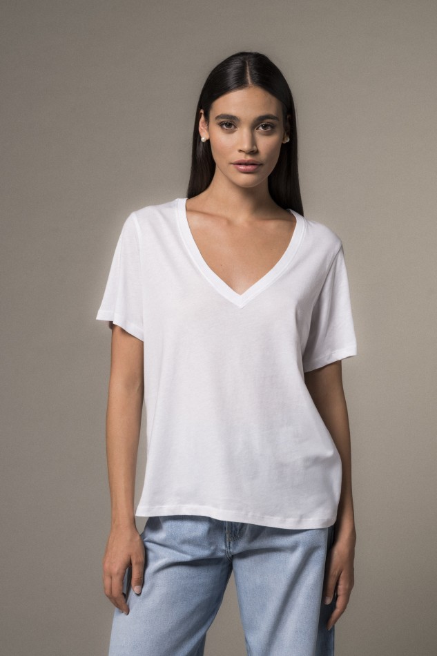 Majestic Filatures | T-Shirt scollo a V over