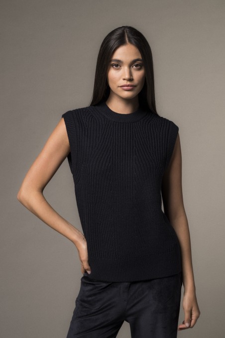 Majestic Filatures | Gilet in 100% lana merinos
