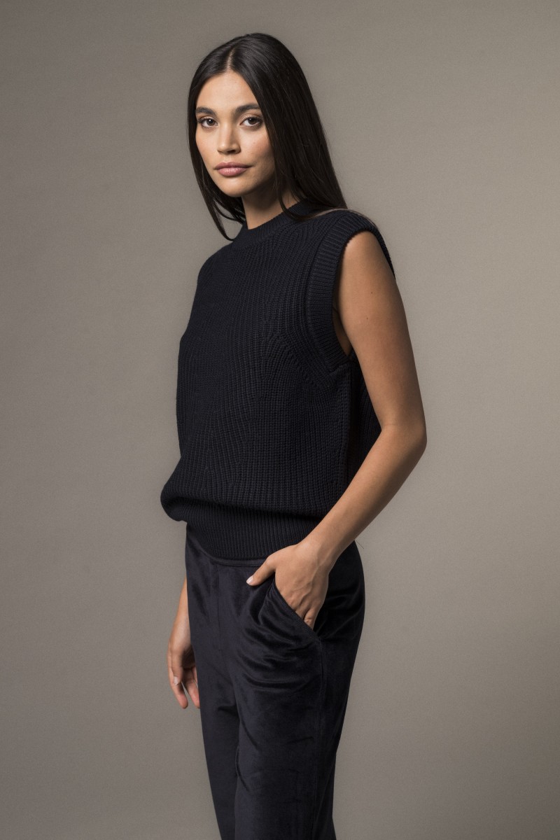 Majestic Filatures | Gilet in 100% lana merinos