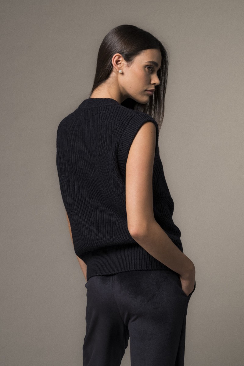 Majestic Filatures | Gilet in 100% lana merinos