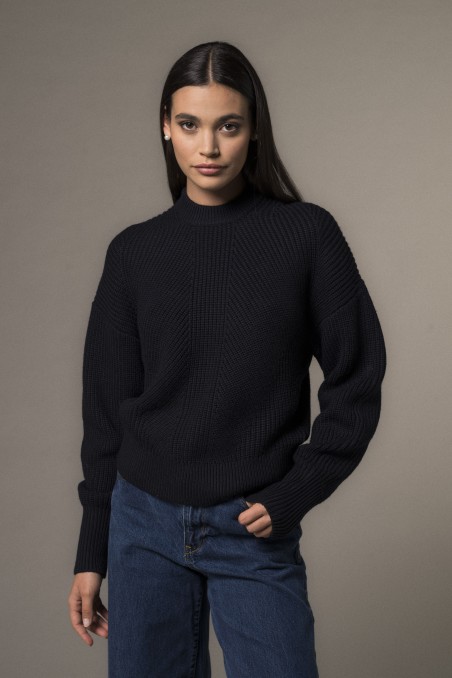 Majestic Filatures | Maglia girocollo in 100% lana merinos