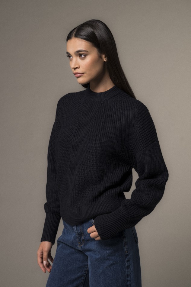 Majestic Filatures | Maglia girocollo in 100% lana merinos 2
