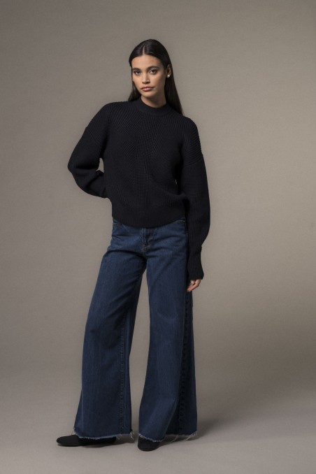 Majestic Filatures | Maglia girocollo in 100% lana merinos