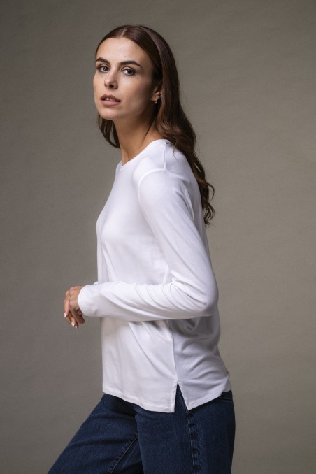 Majestic Filatures | T-shirt girocollo regular in viscosa