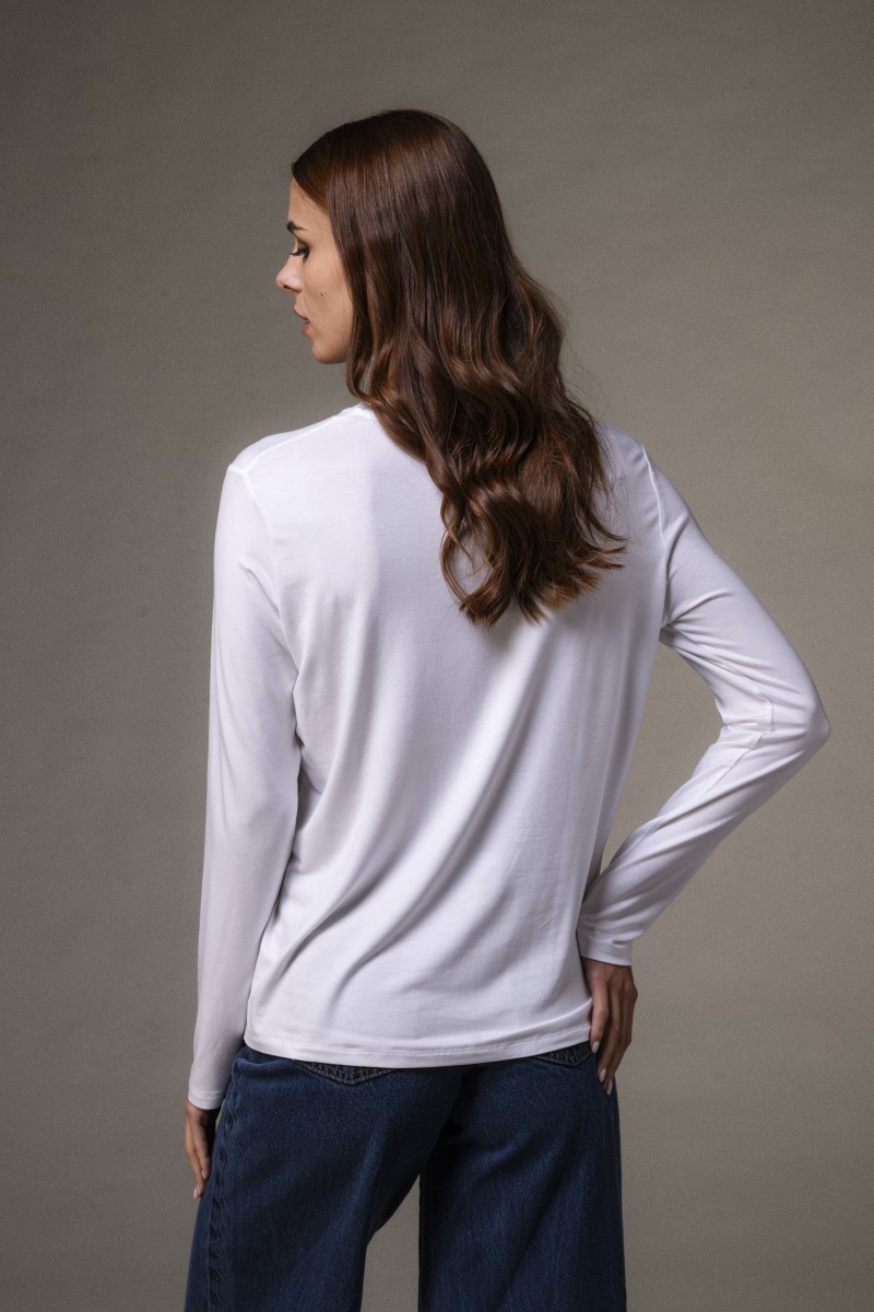 Majestic Filatures | T-shirt girocollo regular in viscosa Majestic Filatures | T-shirt girocollo regular in viscosa