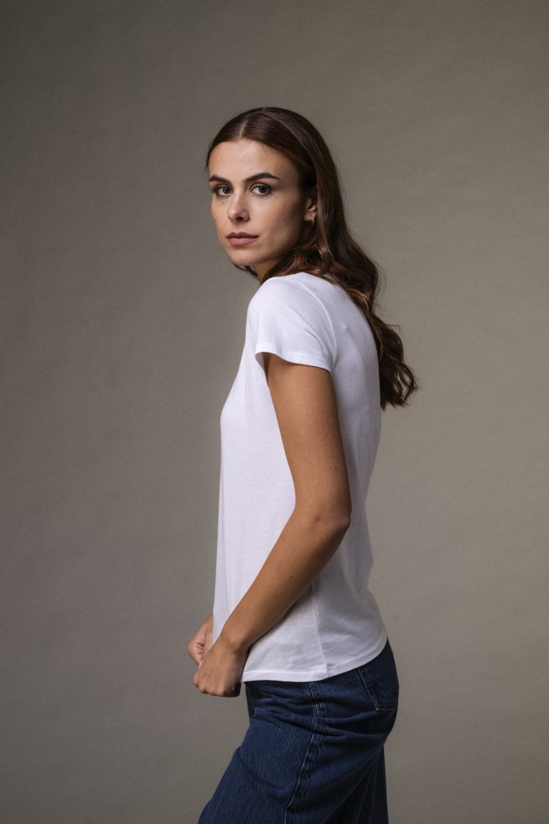 Majestic Filatures | T-shirt basica bianca in Cotone Deluxe Majestic Filatures | T-shirt basica bianca in Cotone Deluxe