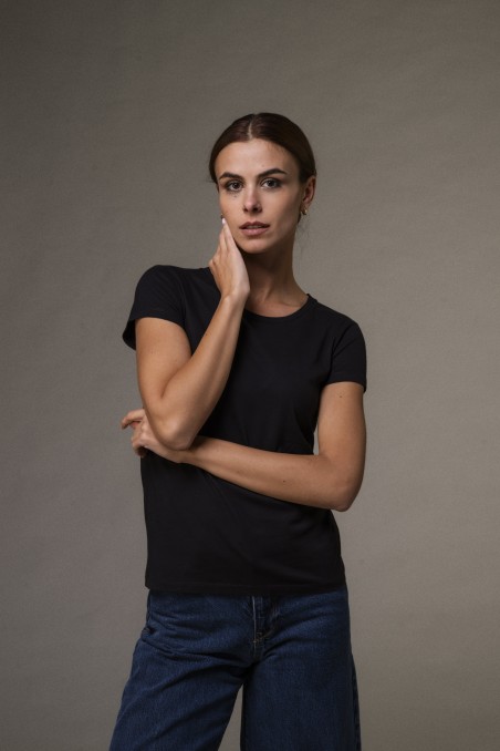 Majestic Filatures | T-shirt basica bianca in Cotone Deluxe