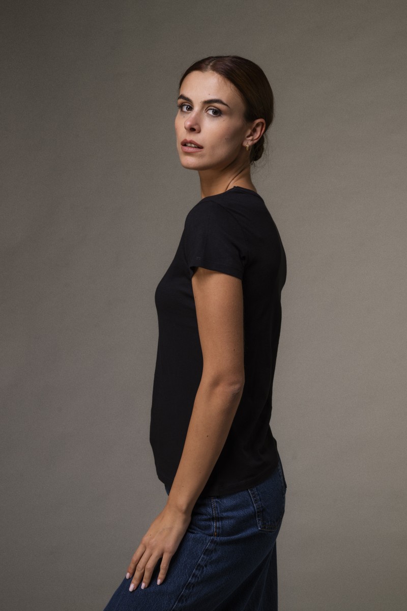 Majestic Filatures | T-shirt basica bianca in Cotone Deluxe