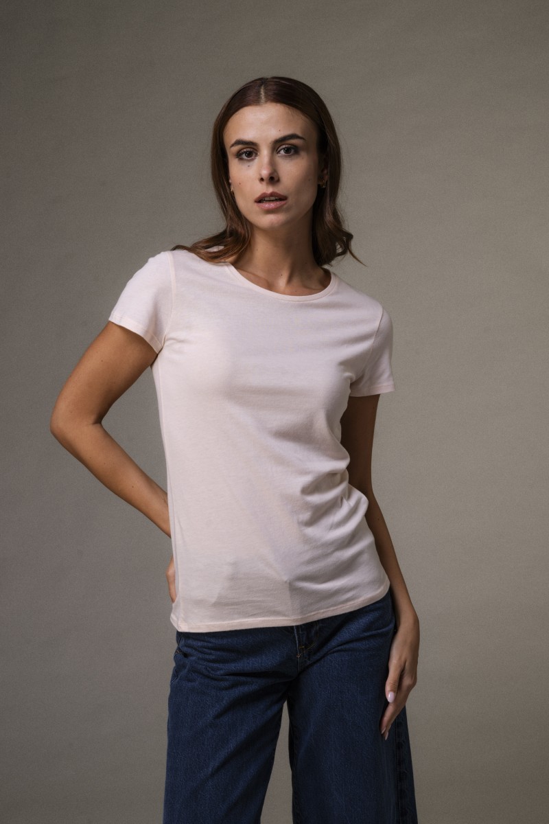 Majestic Filatures | T-shirt basica bianca in Cotone Deluxe