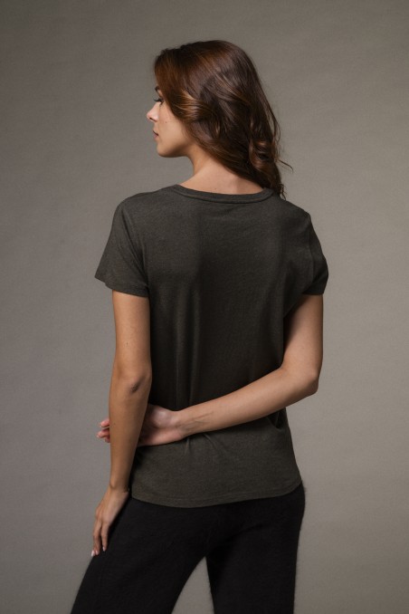 Majestic Filatures | T-shirt basica bianca in Cotone Deluxe