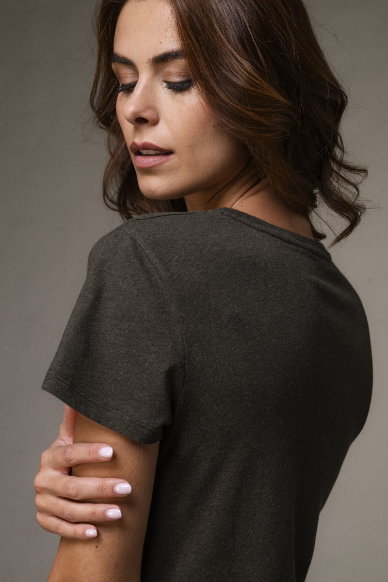 Majestic Filatures | T-shirt basica bianca in Cotone Deluxe