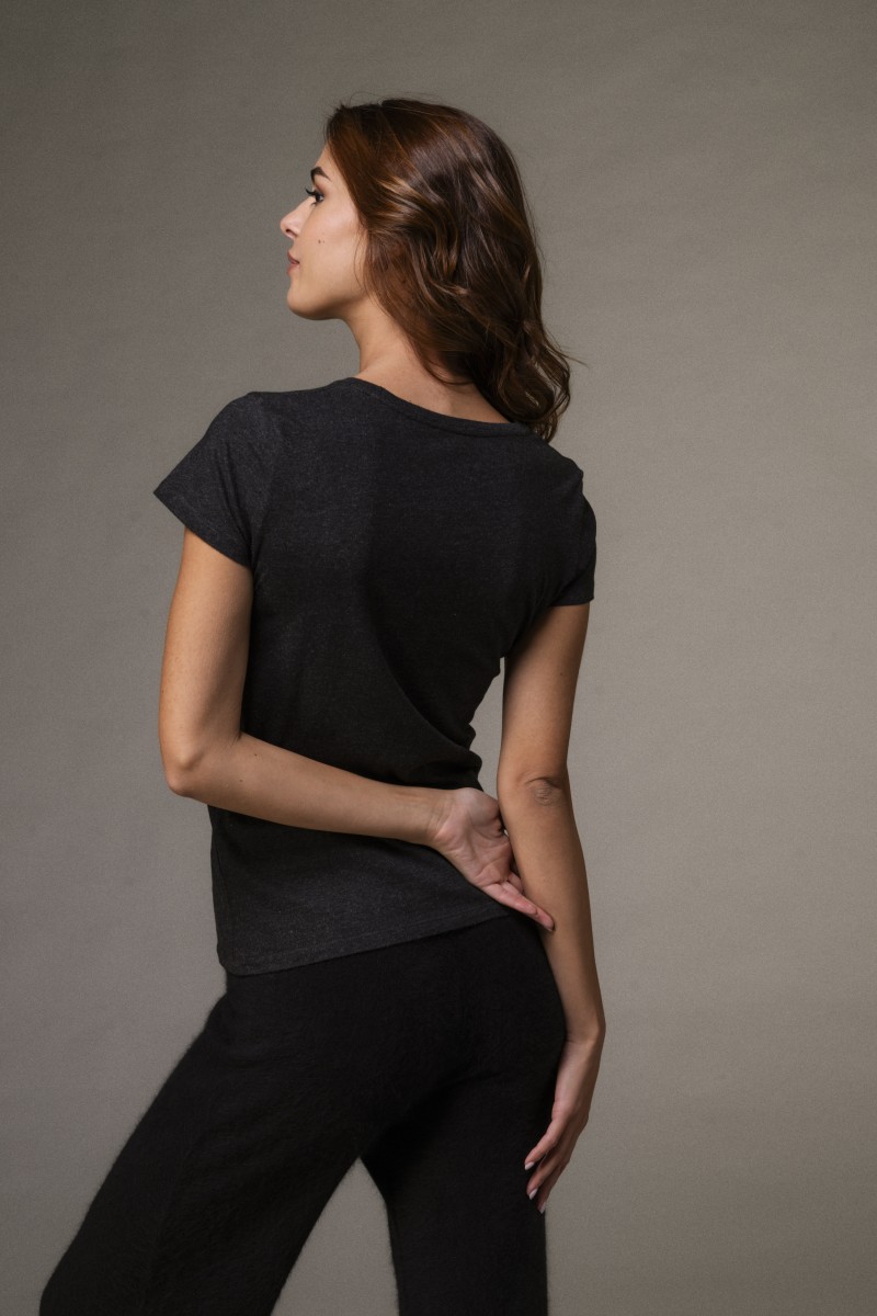 Majestic Filatures | T-shirt basica bianca in Cotone Deluxe