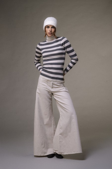 Majestic Filatures |Cappello invernale con risvolto in lana di alpaca bouclette