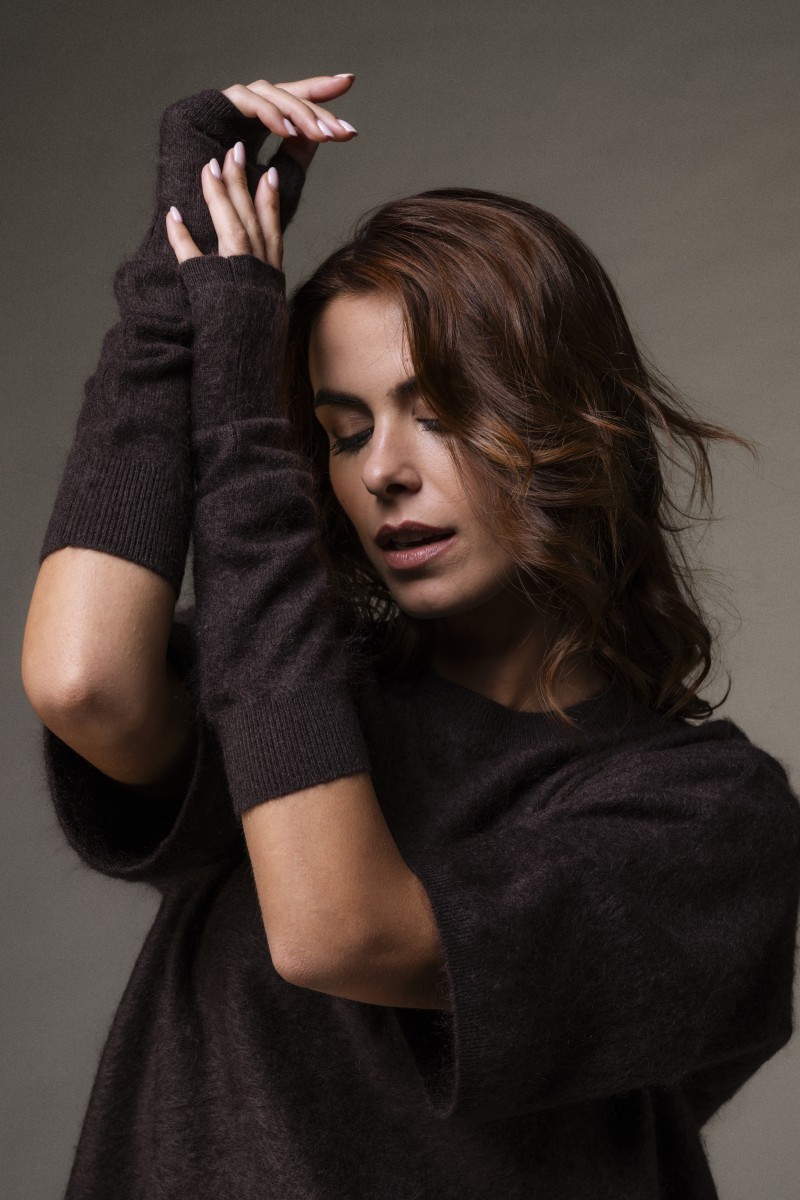 Manicotti in lana e cashmere