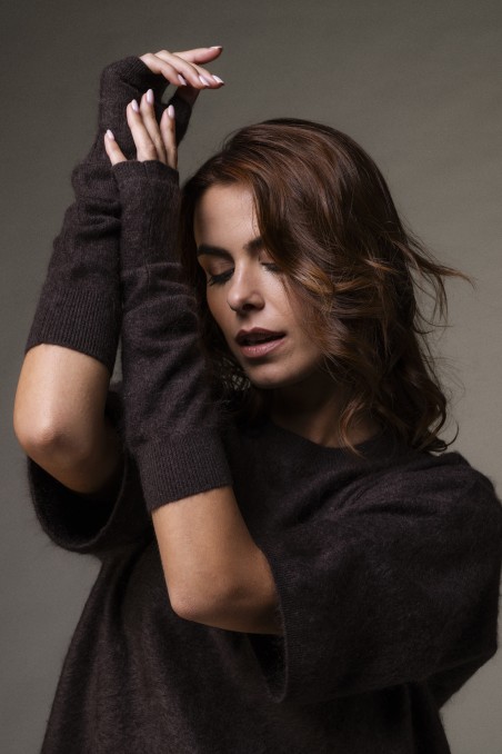 Manicotti in lana e cashmere