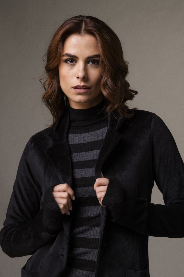 Majestic Filatures | Giacca con bottone singolo in velluto