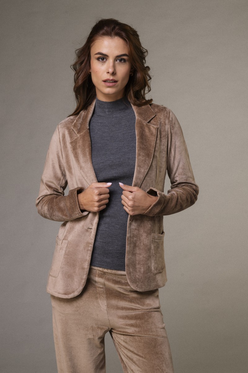 Majestic Filatures | Giacca con bottone singolo in velluto