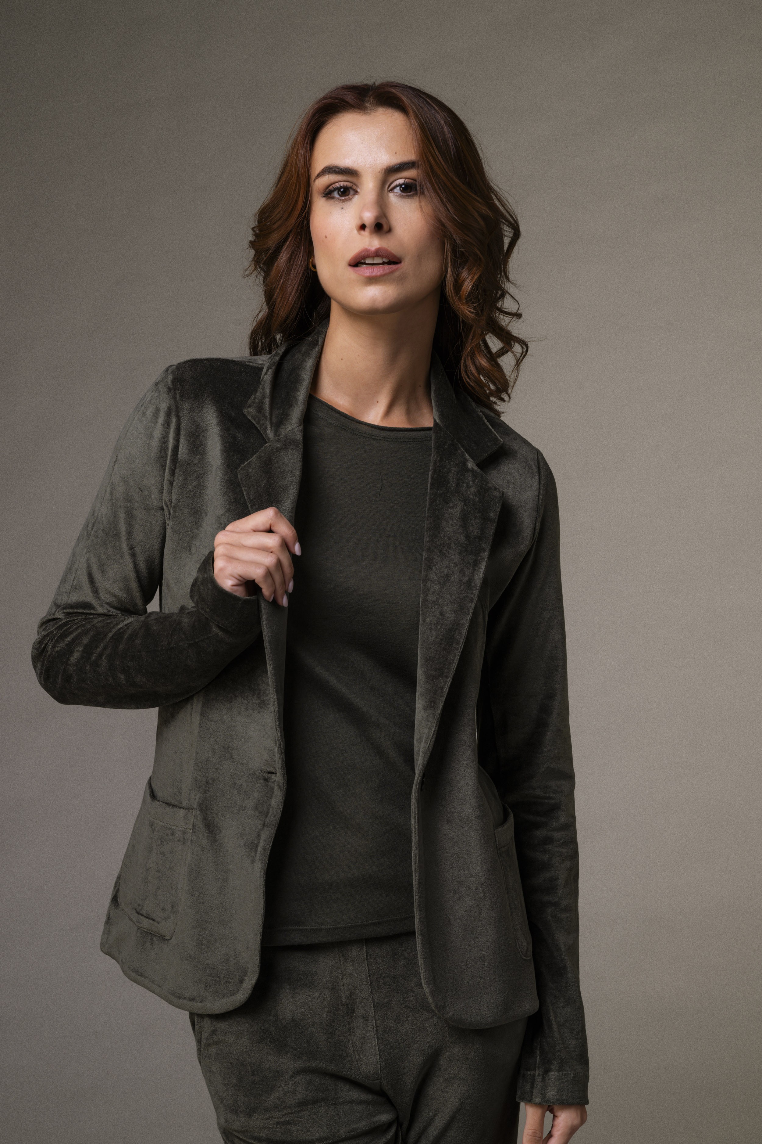 Majestic Filatures Giacca con bottone singolo in velluto