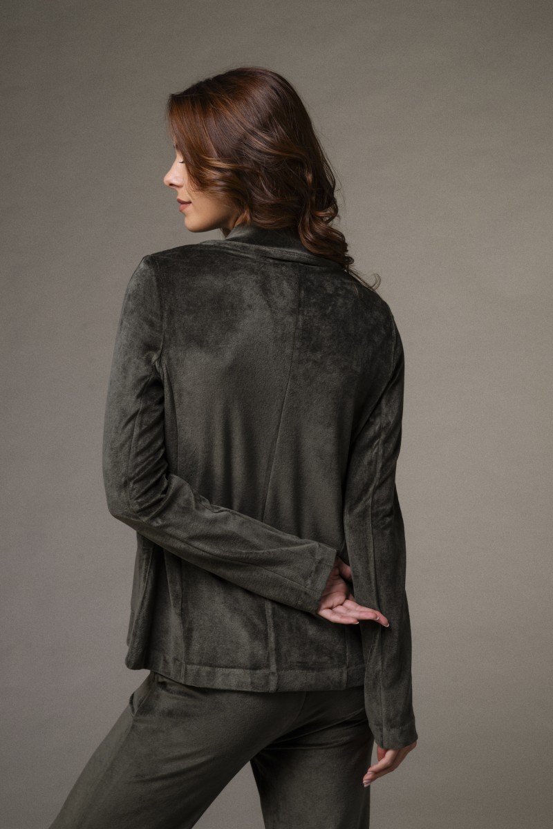 Majestic Filatures | Giacca con bottone singolo in velluto