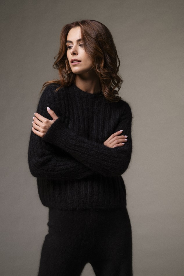 Majestic Filatures |Maglia girocollo in mohair e lana merinos 2