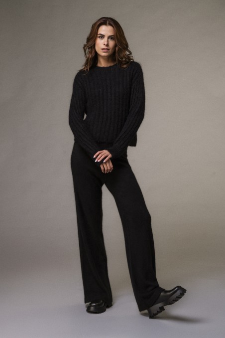 Majestic Filatures |Maglia girocollo in mohair e lana merinos