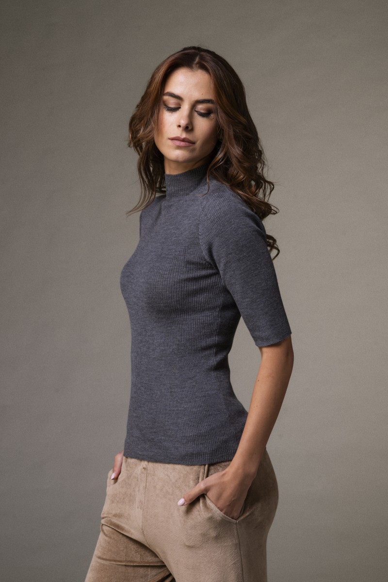 Majestic Filatures | Maglia dolcevita a costine