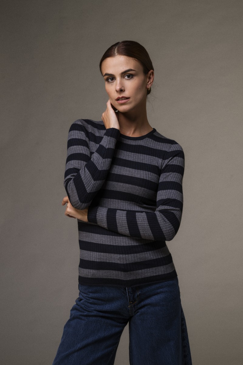 Majestic Filatures | Maglia girocollo a costine