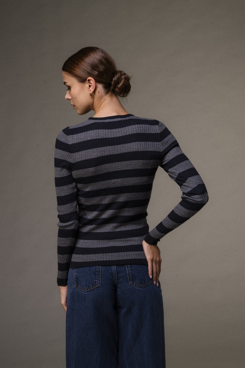 Majestic Filatures | Maglia girocollo a costine