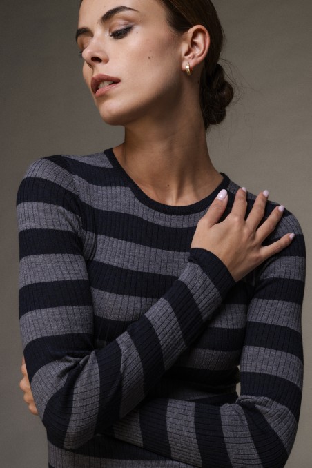 Majestic Filatures | Maglia girocollo a costine