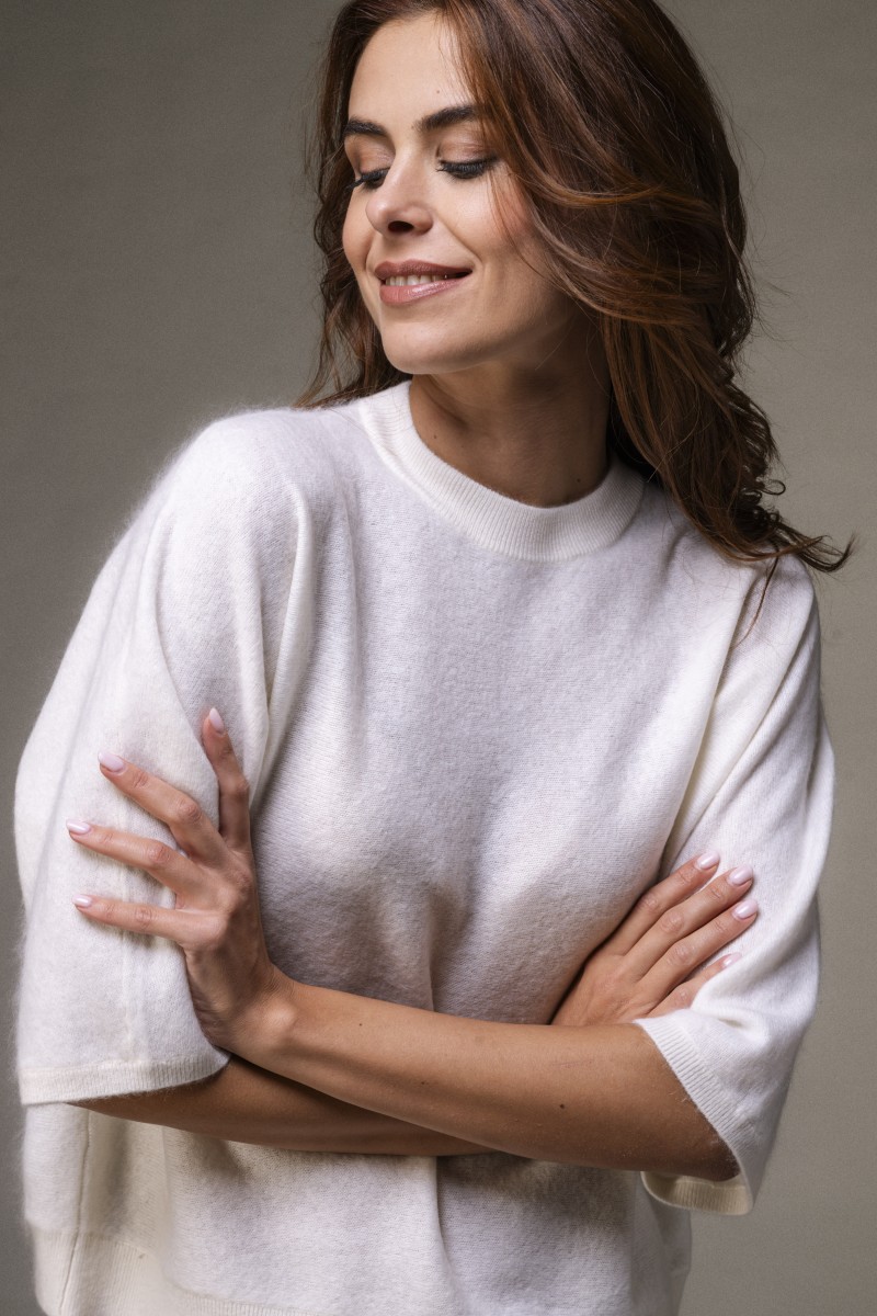 Majestic Filatures | Pullover con manica al gomito