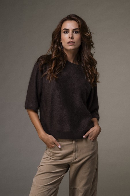 Majestic Filatures | Pullover con manica al gomito