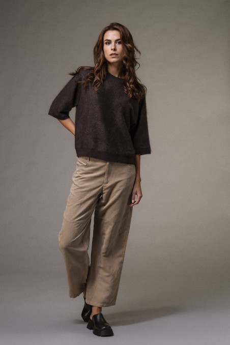 Majestic Filatures | Pullover con manica al gomito