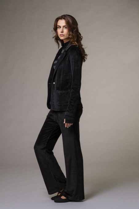 Majestic Filatures | Pantalone in velluto liscio