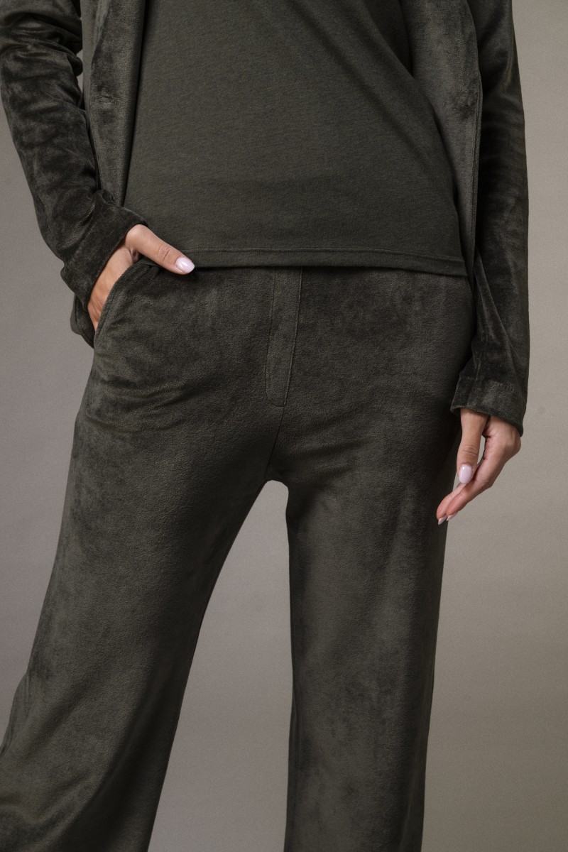 Majestic Filatures | Pantalone in velluto liscio