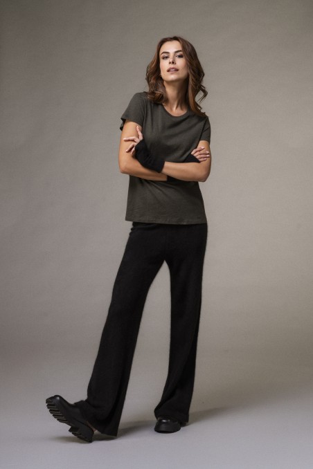 Pantalone in Raccoon a fondo ampio