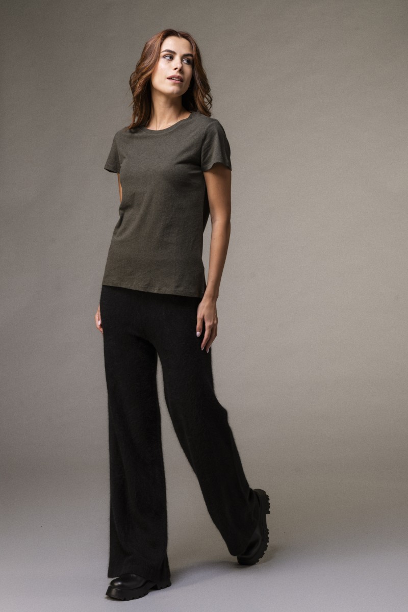 Majestic Filatures | Pantalone in raccoon a fondo ampio